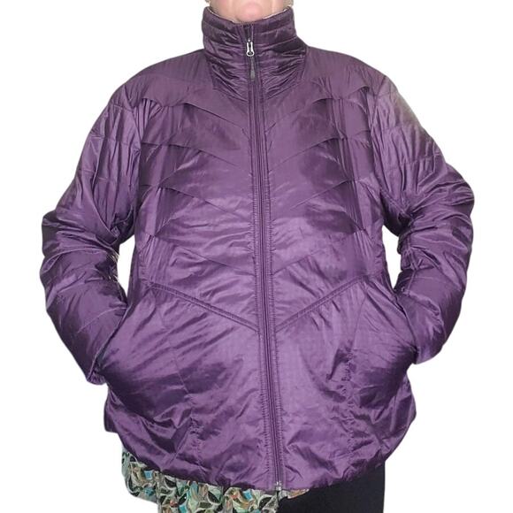Columbia Size 2X Kaleidoscope II Insulated Jacket Omniheat Interchange Plum - Picture 1 of 13